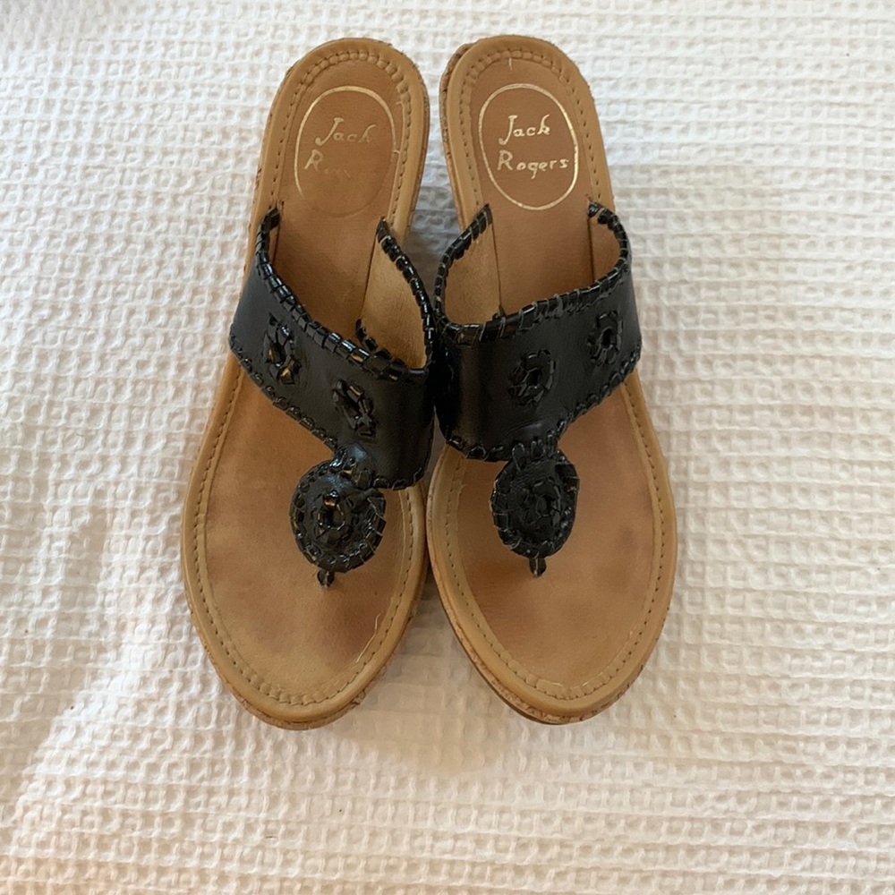 Jack Rogers Jacks mid wedge.